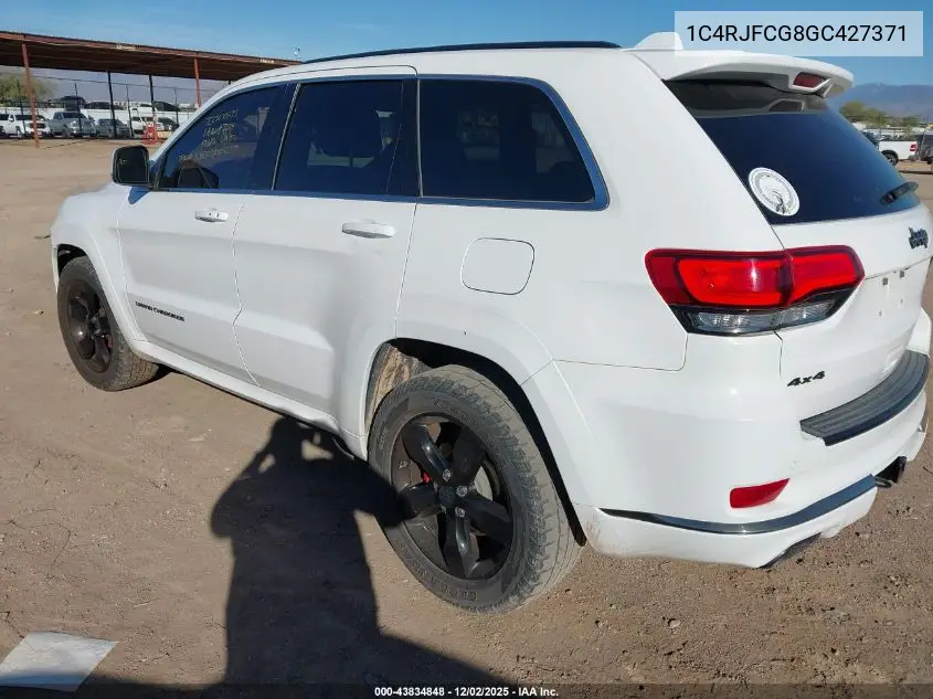 1C4RJFCG8GC427371 2016 Jeep Grand Cherokee High Altitude