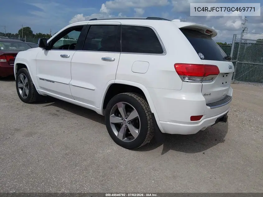 2016 Jeep Grand Cherokee Overland VIN: 1C4RJFCT7GC469771 Lot: 45540792