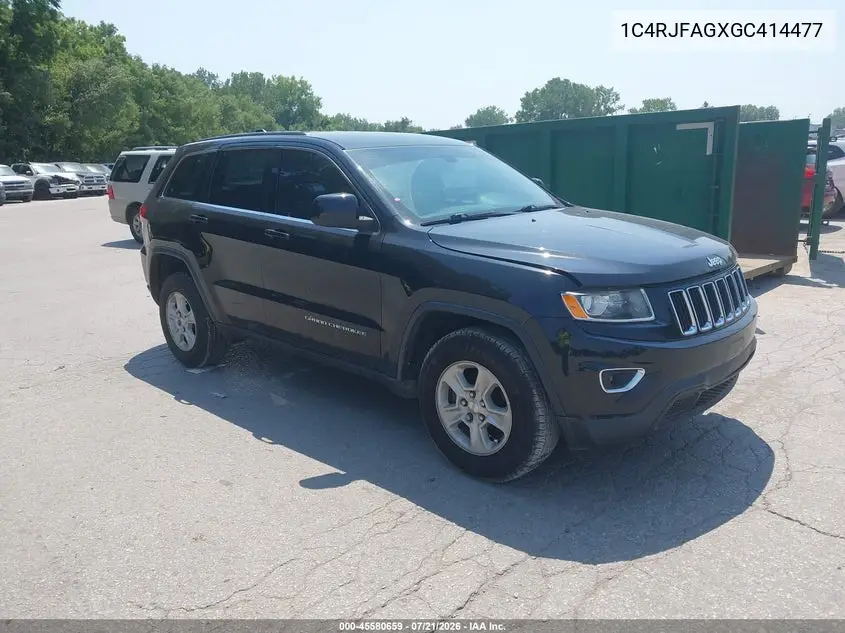 2016 Jeep Grand Cherokee Laredo VIN: 1C4RJFAGXGC414477 Lot: 45580659