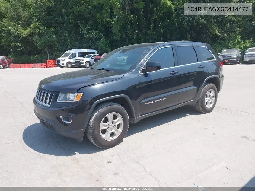 2016 Jeep Grand Cherokee Laredo VIN: 1C4RJFAGXGC414477 Lot: 45580659