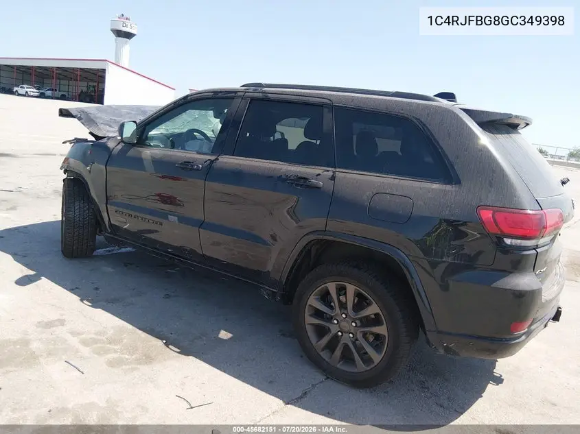 2016 Jeep Grand Cherokee Limited 75Th Anniversary VIN: 1C4RJFBG8GC349398 Lot: 45682151