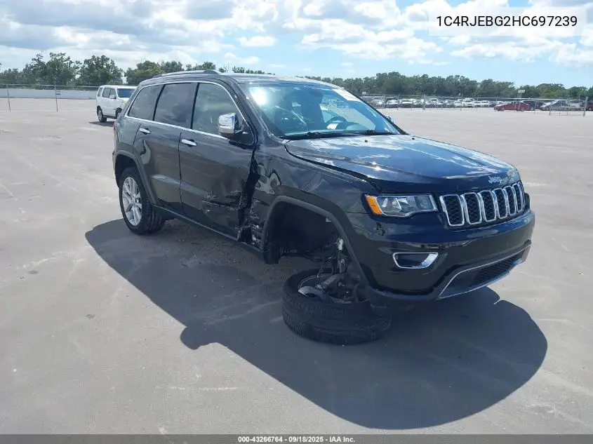 1C4RJEBG2HC697239 2017 Jeep Grand Cherokee Limited 4X2