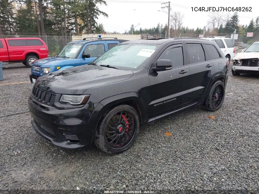 1C4RJFDJ7HC648262 2017 Jeep Grand Cherokee Srt 4X4