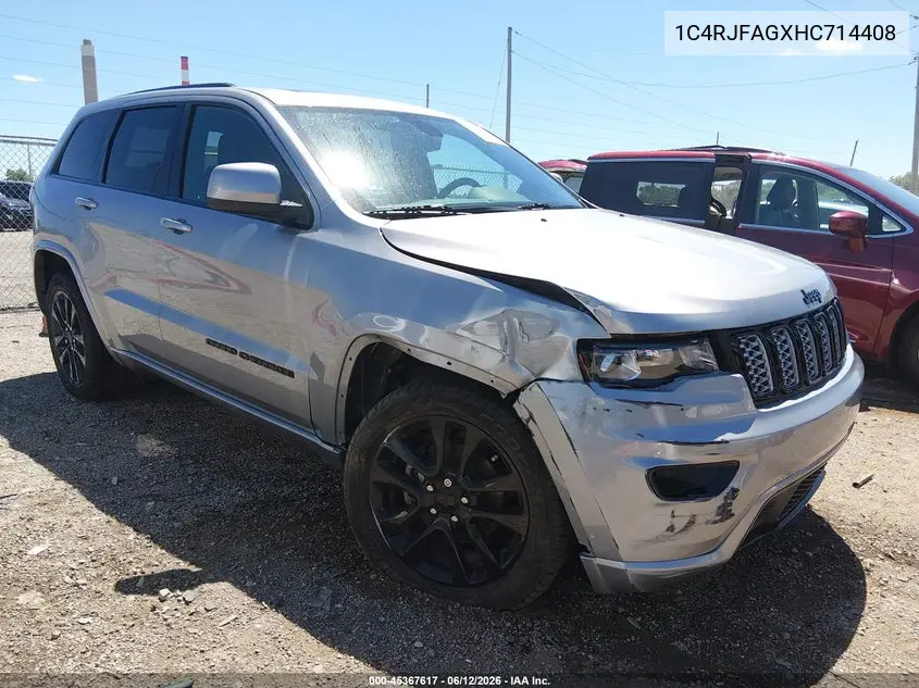 2017 Jeep Grand Cherokee Altitude 4X4 VIN: 1C4RJFAGXHC714408 Lot: 45367617