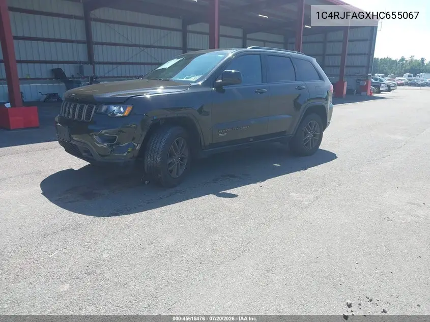 2017 Jeep Grand Cherokee 75Th Anniversary Edition VIN: 1C4RJFAGXHC655067 Lot: 45615476
