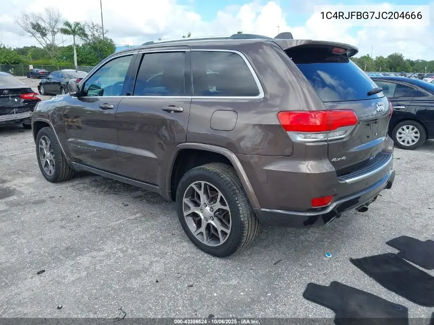 1C4RJFBG7JC204666 2018 Jeep Grand Cherokee Sterling Edition 4X4