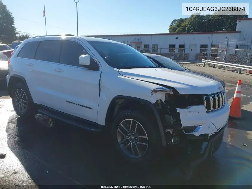 1C4RJEAG3JC238874 2018 Jeep Grand Cherokee Laredo E 4X2