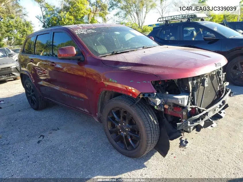 1C4RJEAG3JC339039 2018 Jeep Grand Cherokee Altitude 4X2