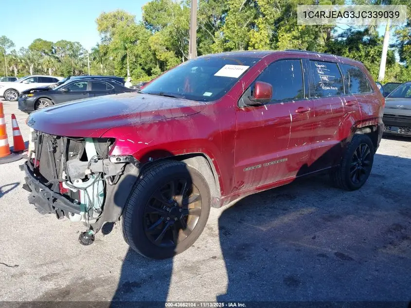 1C4RJEAG3JC339039 2018 Jeep Grand Cherokee Altitude 4X2