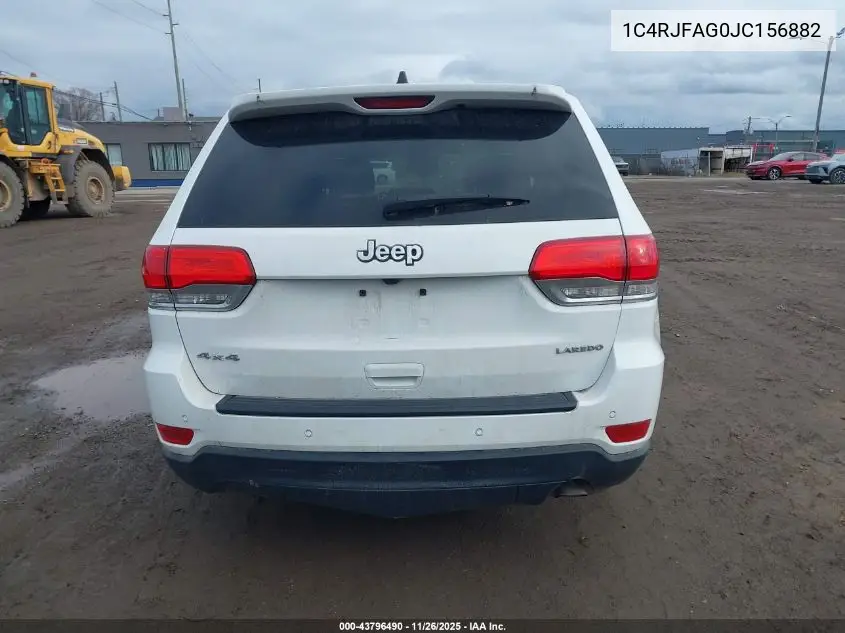1C4RJFAG0JC156882 2018 Jeep Grand Cherokee Laredo E 4X4