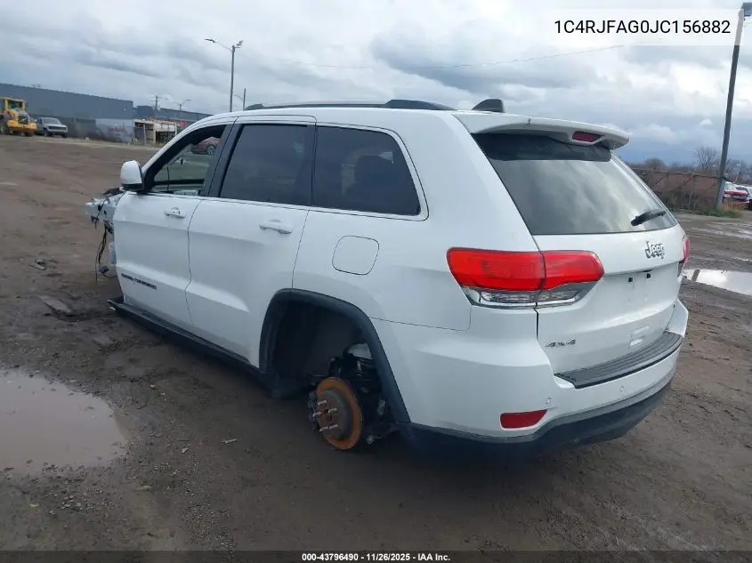 1C4RJFAG0JC156882 2018 Jeep Grand Cherokee Laredo E 4X4