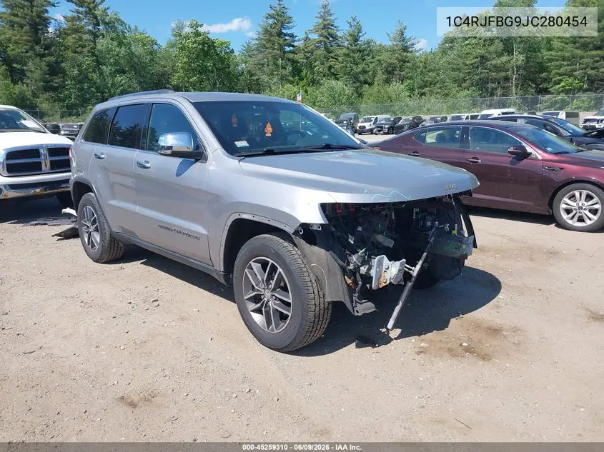 2018 Jeep Grand Cherokee Limited 4X4 VIN: 1C4RJFBG9JC280454 Lot: 45259310