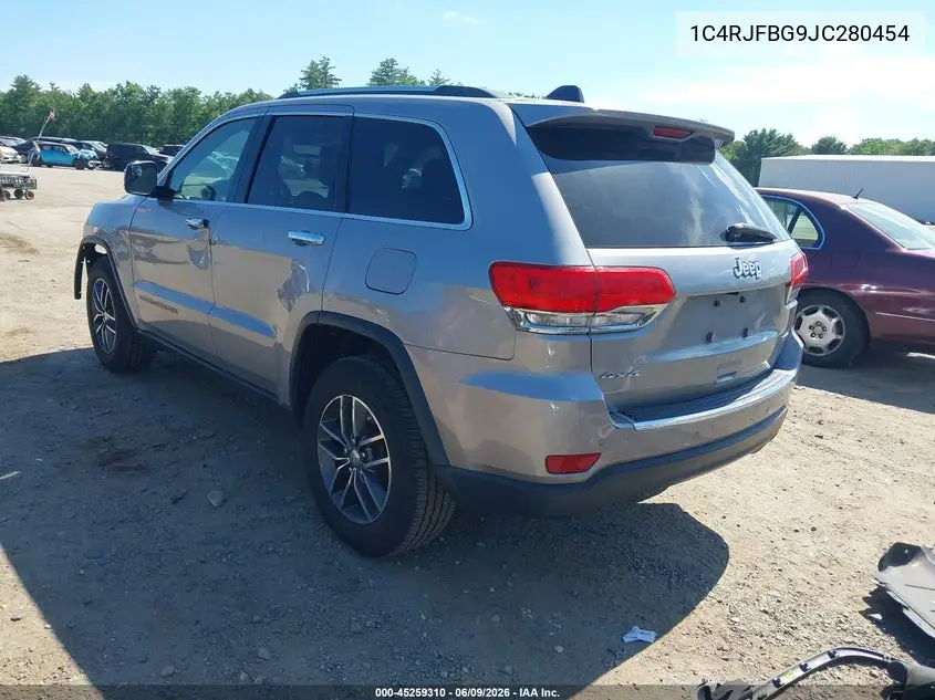 2018 Jeep Grand Cherokee Limited 4X4 VIN: 1C4RJFBG9JC280454 Lot: 45259310