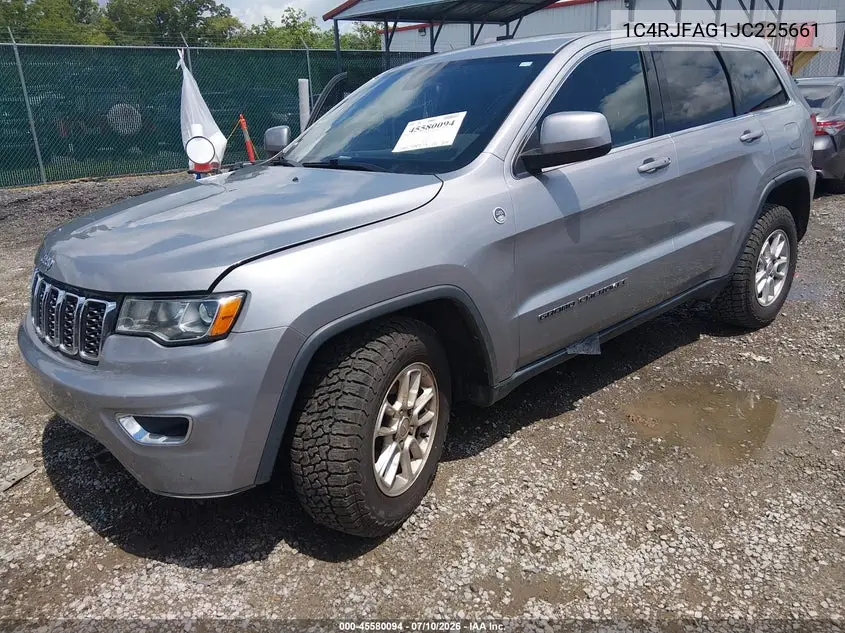 2018 Jeep Grand Cherokee Laredo E 4X4 VIN: 1C4RJFAG1JC225661 Lot: 45580094