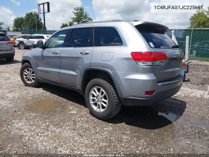 2018 Jeep Grand Cherokee Laredo E 4X4 VIN: 1C4RJFAG1JC225661 Lot: 45580094