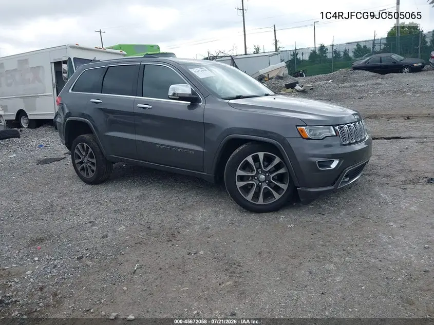 2018 Jeep Grand Cherokee Overland 4X4 VIN: 1C4RJFCG9JC505065 Lot: 45672058