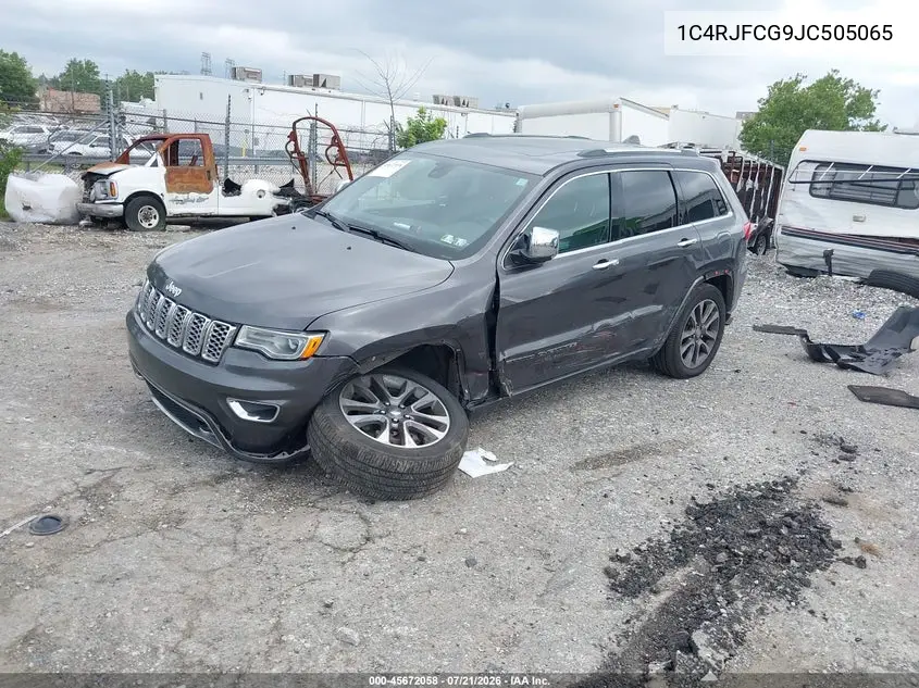 2018 Jeep Grand Cherokee Overland 4X4 VIN: 1C4RJFCG9JC505065 Lot: 45672058