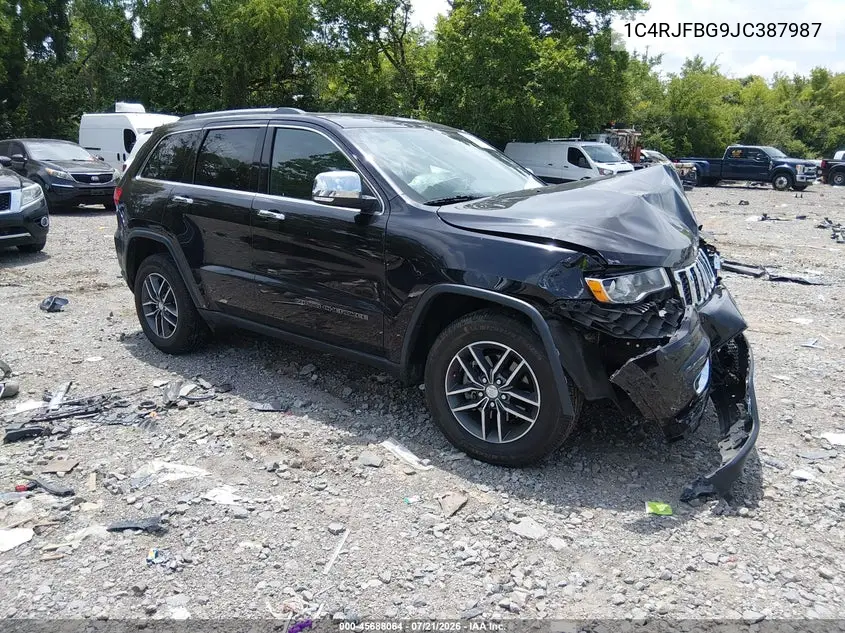 2018 Jeep Grand Cherokee Limited 4X4 VIN: 1C4RJFBG9JC387987 Lot: 45688064