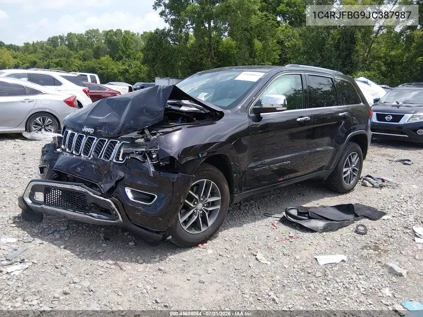 2018 Jeep Grand Cherokee Limited 4X4 VIN: 1C4RJFBG9JC387987 Lot: 45688064