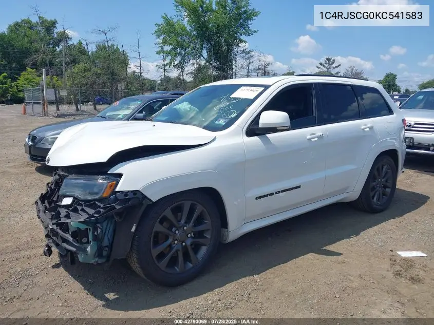 1C4RJFCG0KC541583 2019 Jeep Grand Cherokee Overland