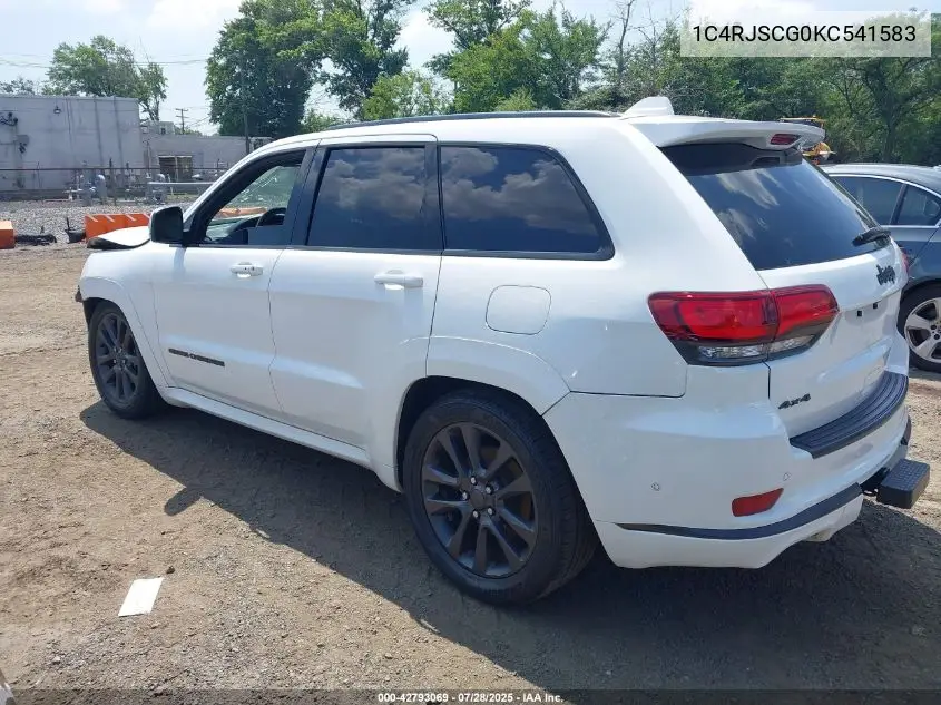 1C4RJFCG0KC541583 2019 Jeep Grand Cherokee Overland