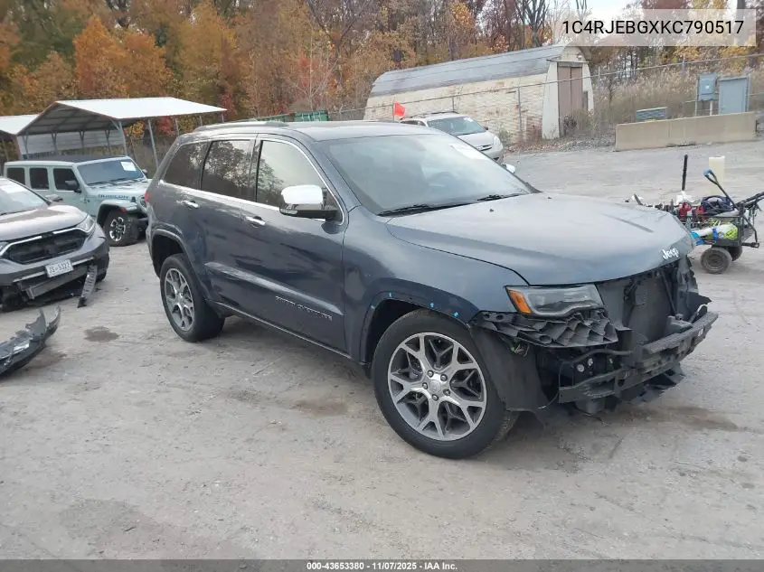 1C4RJEBGXKC790517 2019 Jeep Grand Cherokee Limited 4X2