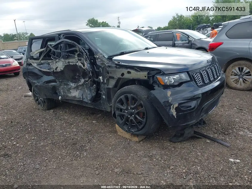2019 Jeep Grand Cherokee Altitude 4X4 VIN: 1C4RJFAG7KC591433 Lot: 45337322
