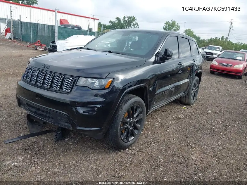 2019 Jeep Grand Cherokee Altitude 4X4 VIN: 1C4RJFAG7KC591433 Lot: 45337322