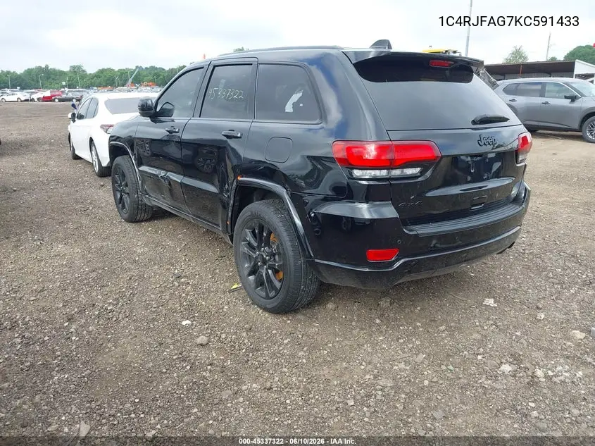 2019 Jeep Grand Cherokee Altitude 4X4 VIN: 1C4RJFAG7KC591433 Lot: 45337322