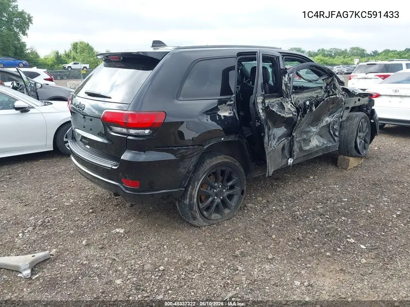2019 Jeep Grand Cherokee Altitude 4X4 VIN: 1C4RJFAG7KC591433 Lot: 45337322
