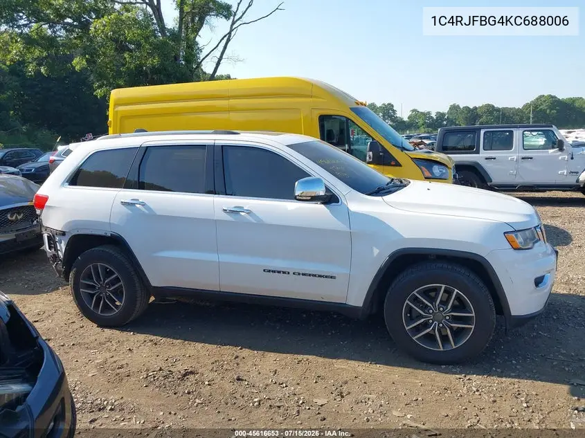 2019 Jeep Grand Cherokee Limited 4X4 VIN: 1C4RJFBG4KC688006 Lot: 45616653