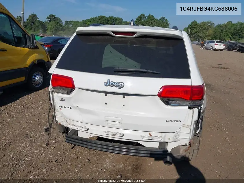 2019 Jeep Grand Cherokee Limited 4X4 VIN: 1C4RJFBG4KC688006 Lot: 45616653