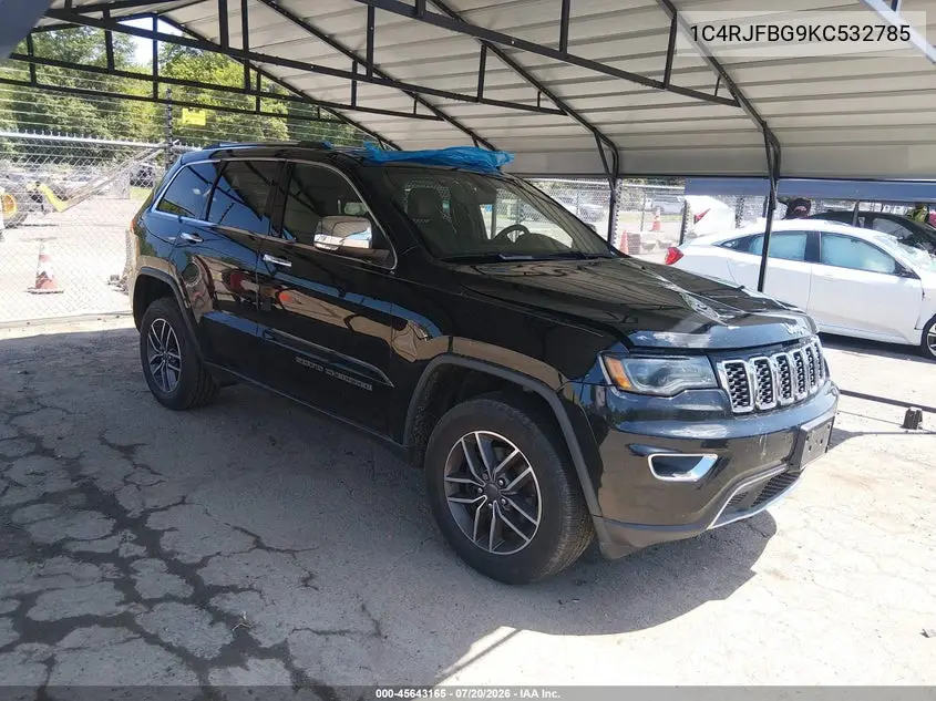 2019 Jeep Grand Cherokee Limited 4X4 VIN: 1C4RJFBG9KC532785 Lot: 45643165