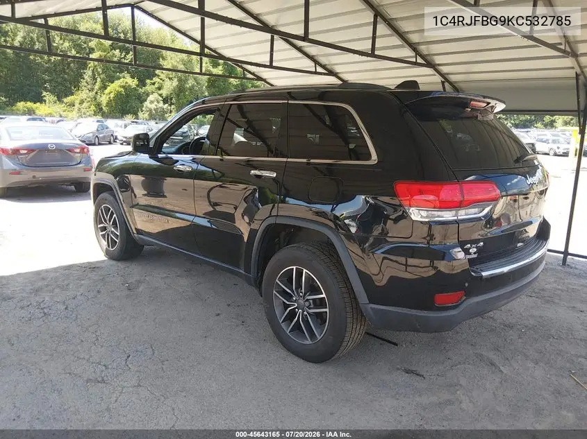 2019 Jeep Grand Cherokee Limited 4X4 VIN: 1C4RJFBG9KC532785 Lot: 45643165