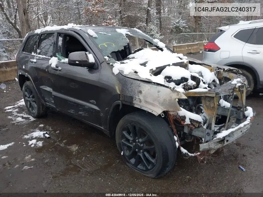 1C4RJFAG2LC240317 2020 Jeep Grand Cherokee Altitude 4X4