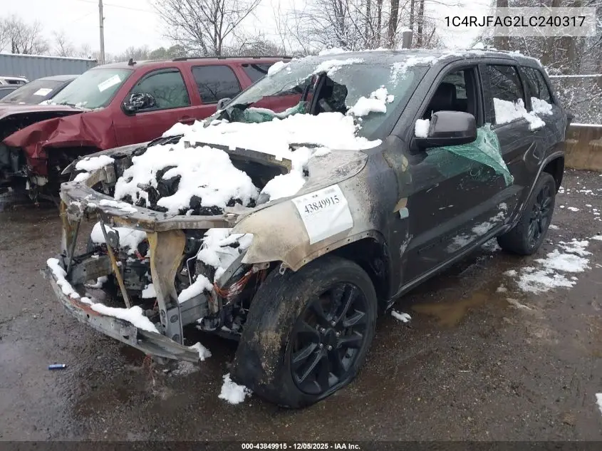 1C4RJFAG2LC240317 2020 Jeep Grand Cherokee Altitude 4X4