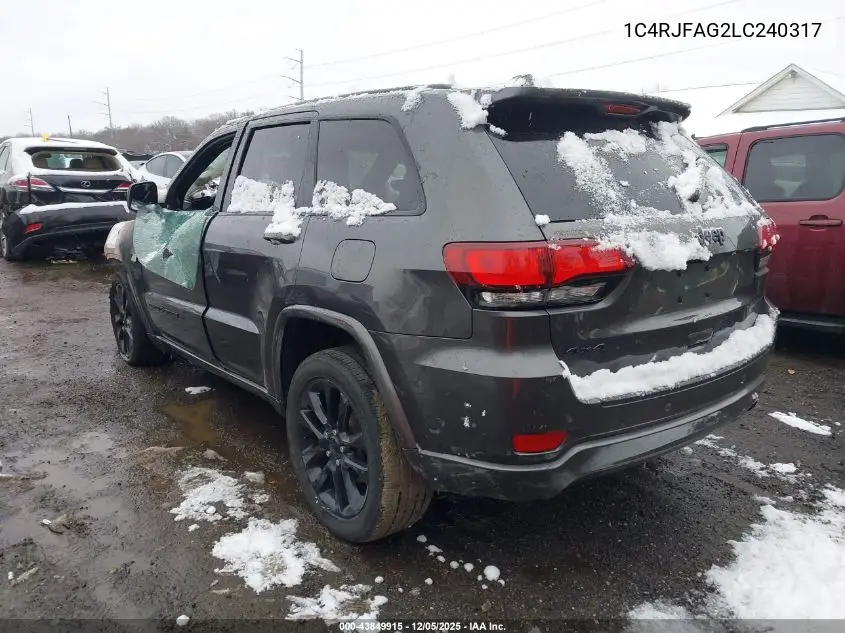 1C4RJFAG2LC240317 2020 Jeep Grand Cherokee Altitude 4X4