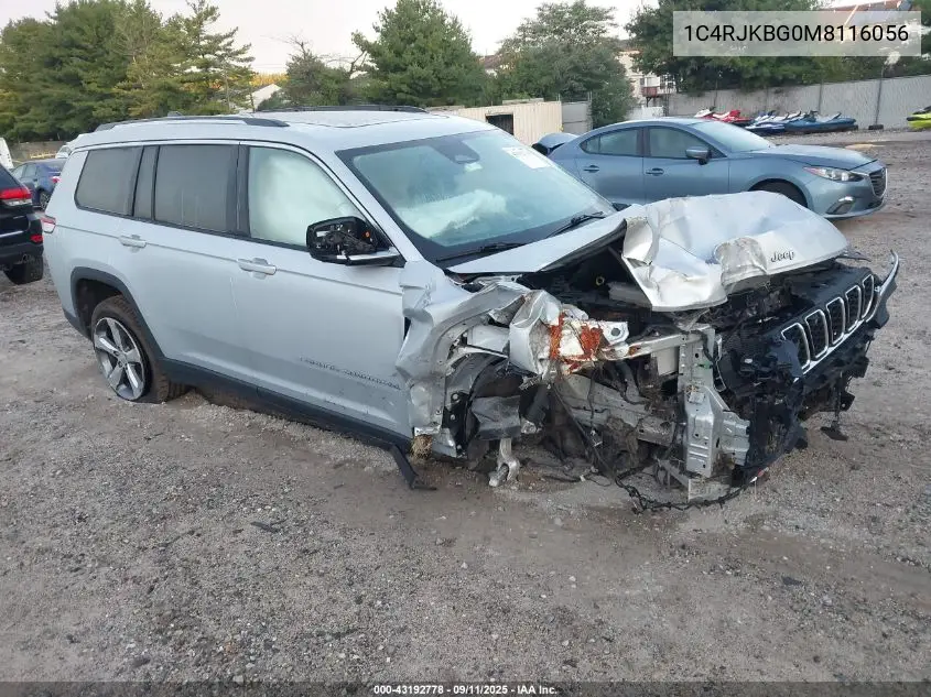 1C4RJKBG0M8116056 2021 Jeep Grand Cherokee L Limited 4X4