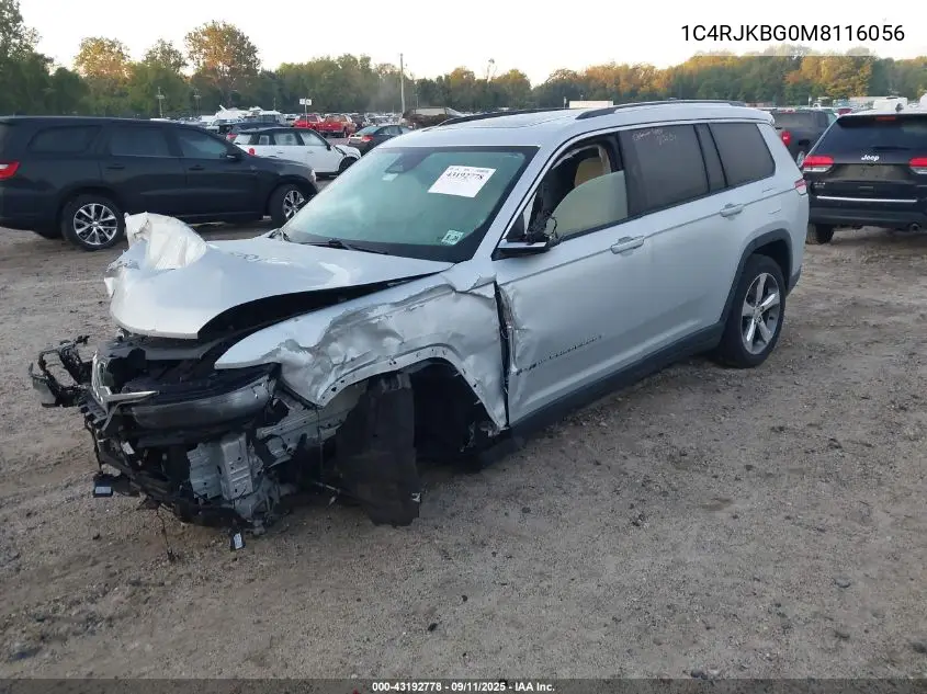 1C4RJKBG0M8116056 2021 Jeep Grand Cherokee L Limited 4X4