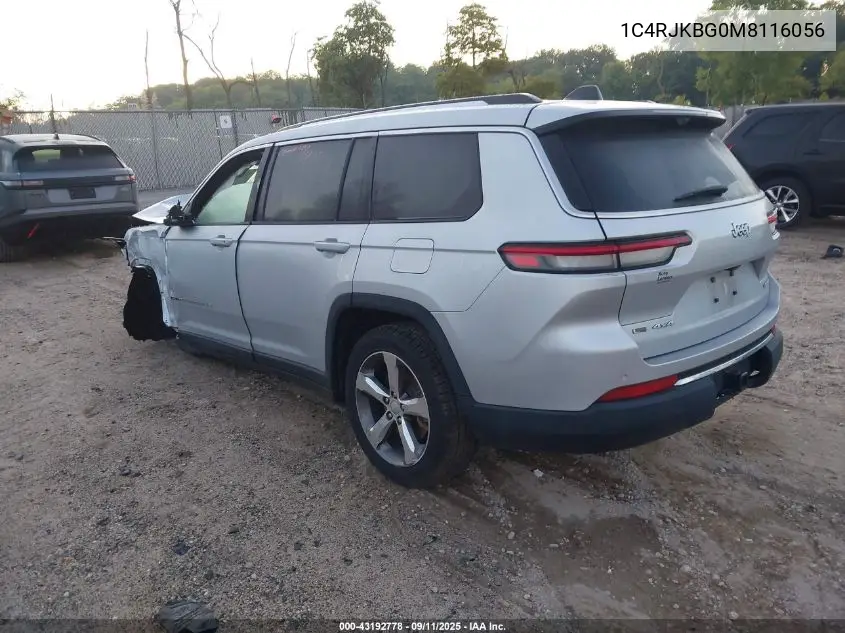 1C4RJKBG0M8116056 2021 Jeep Grand Cherokee L Limited 4X4