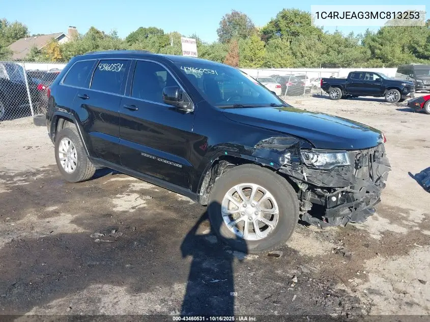 1C4RJEAG3MC813253 2021 Jeep Grand Cherokee Laredo E 4X2