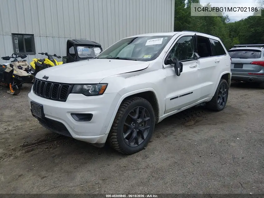 2021 Jeep Grand Cherokee 80Th Anniversary 4X4 VIN: 1C4RJFBG1MC702186 Lot: 45385945