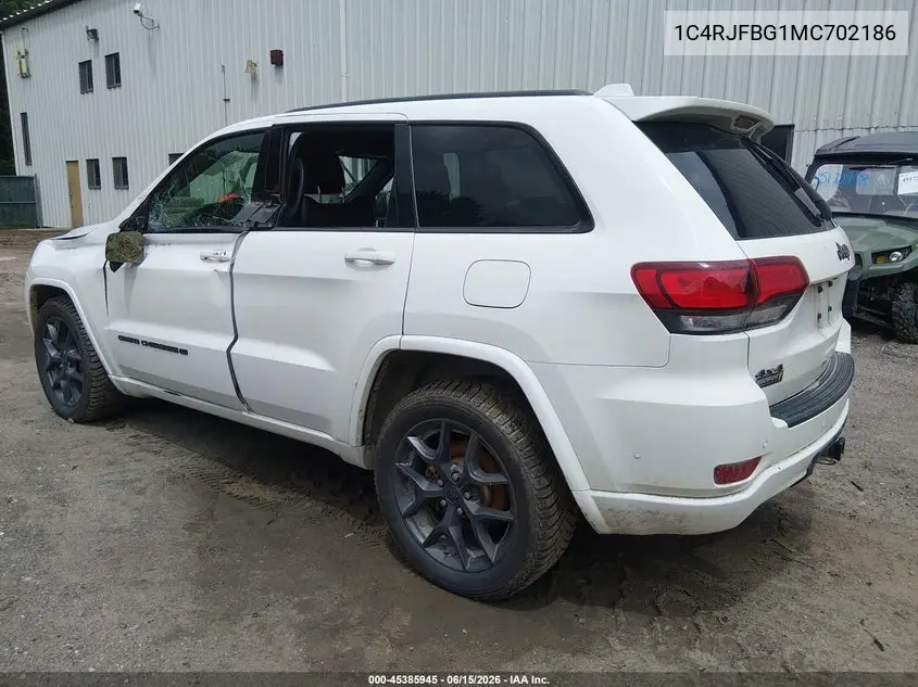 2021 Jeep Grand Cherokee 80Th Anniversary 4X4 VIN: 1C4RJFBG1MC702186 Lot: 45385945