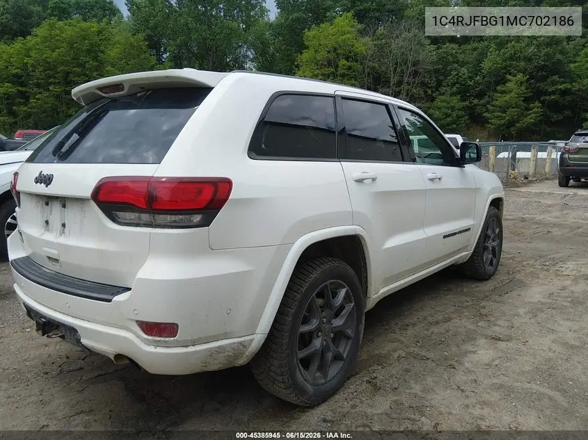 2021 Jeep Grand Cherokee 80Th Anniversary 4X4 VIN: 1C4RJFBG1MC702186 Lot: 45385945