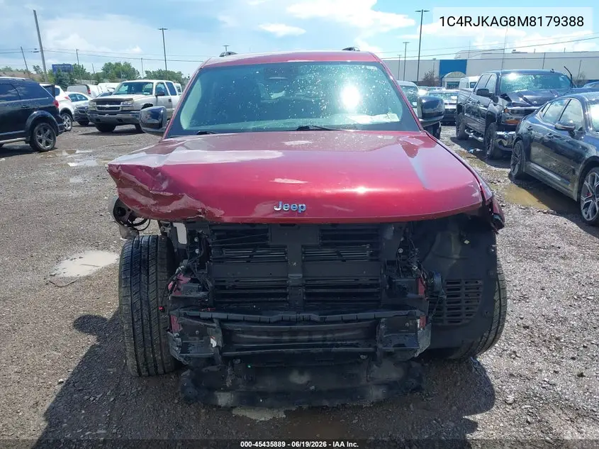 2021 Jeep Grand Cherokee L Laredo 4X4 VIN: 1C4RJKAG8M8179388 Lot: 45435889