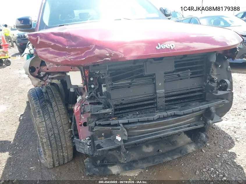 2021 Jeep Grand Cherokee L Laredo 4X4 VIN: 1C4RJKAG8M8179388 Lot: 45435889