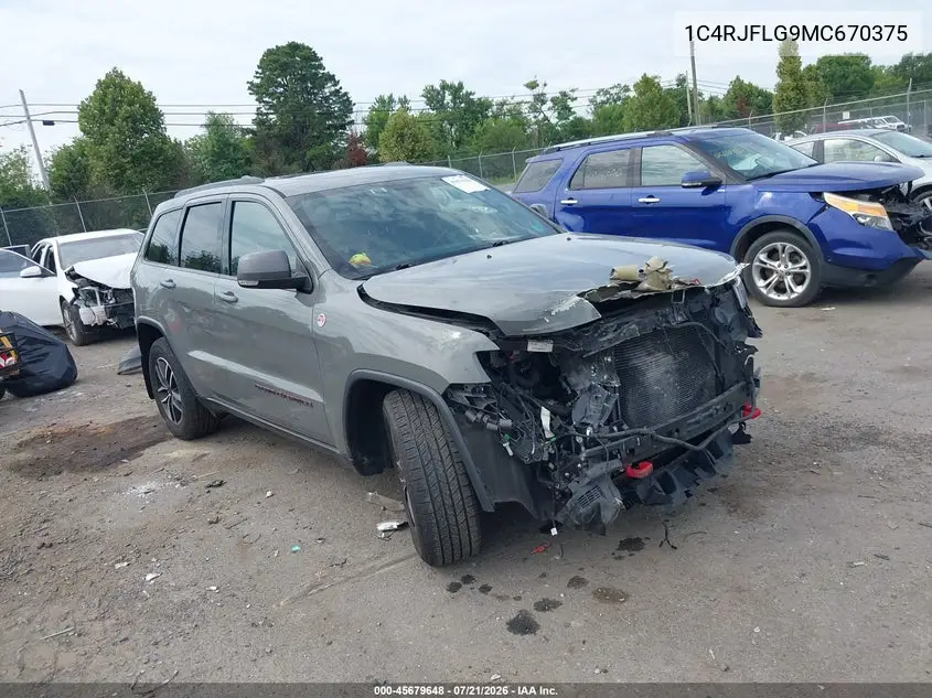 2021 Jeep Grand Cherokee Trailhawk 4X4 VIN: 1C4RJFLG9MC670375 Lot: 45679648