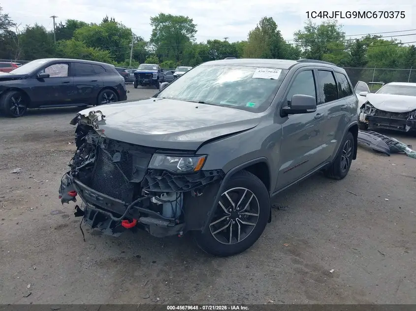2021 Jeep Grand Cherokee Trailhawk 4X4 VIN: 1C4RJFLG9MC670375 Lot: 45679648