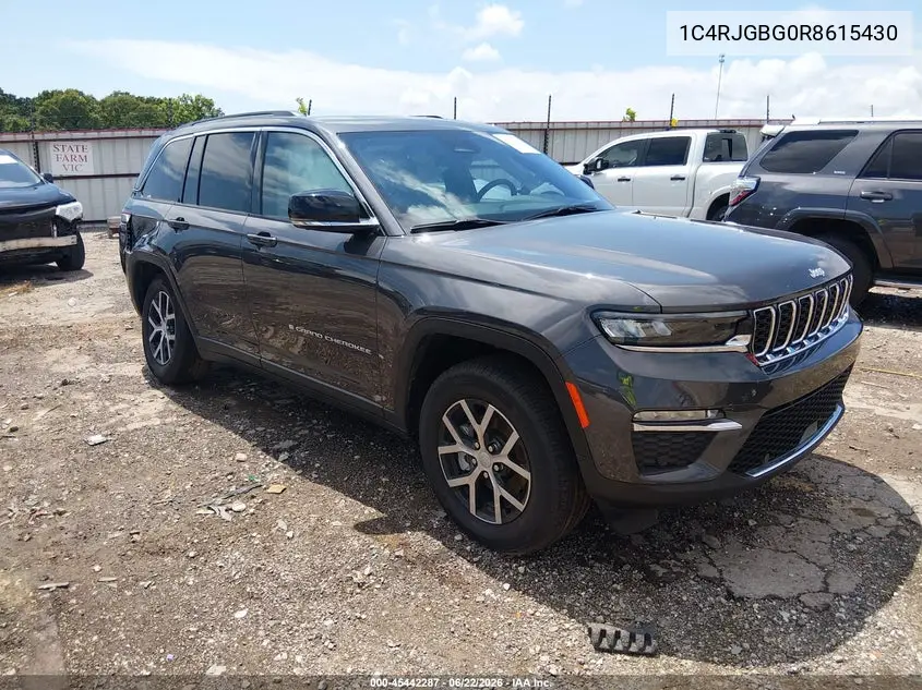 2024 Jeep Grand Cherokee Limited 4X2 VIN: 1C4RJGBG0R8615430 Lot: 45442287