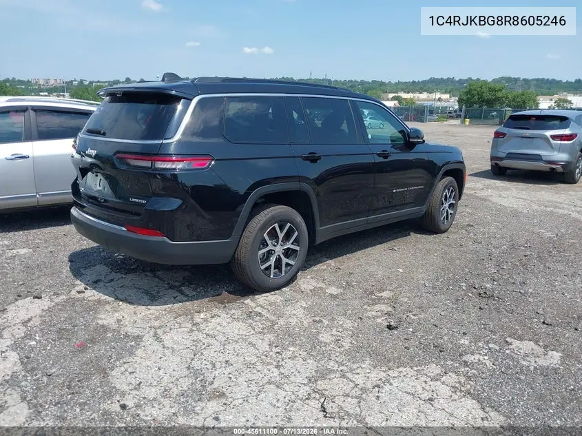 2024 Jeep Grand Cherokee L Limited 4X4 VIN: 1C4RJKBG8R8605246 Lot: 45611100